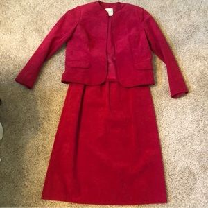 ULTRASUEDE Magenta Suit